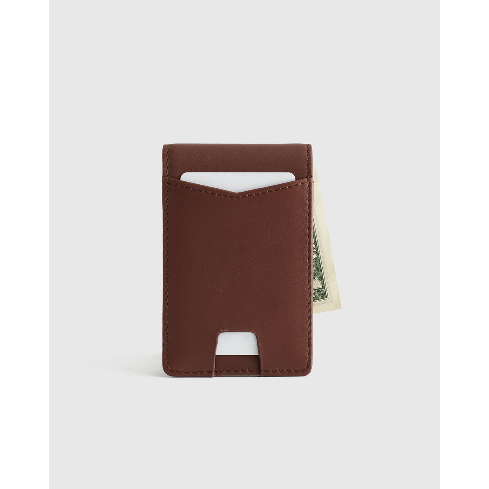 Italian Leather Money-Clip Wallet